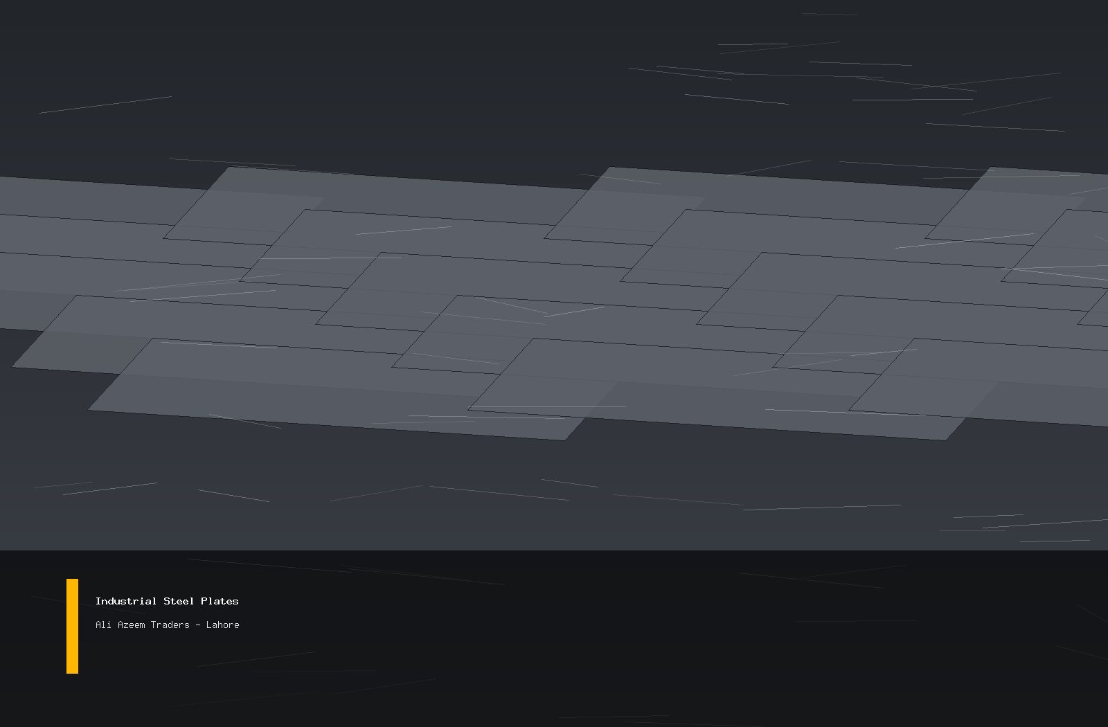 Industrial steel plate storage
